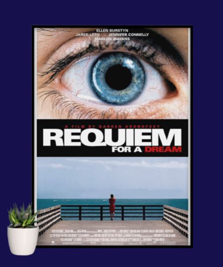 Discover Requiem For A Dream Poster, Aesthetic Psychological Movie Poster