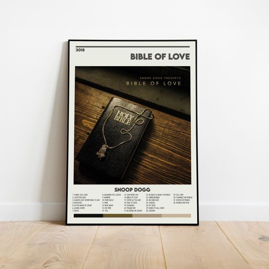 Discover Snoop Dogg Poster Bible of Love Album Cover Poster