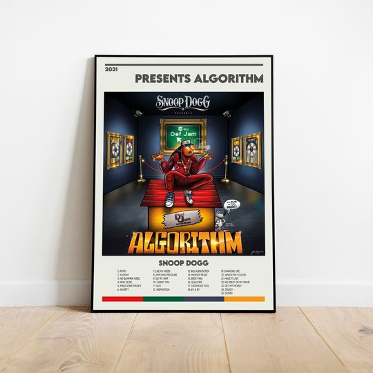 Discover Snoop Dogg Poster Presents Algorithm Album Cover Poster