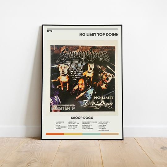 Discover Snoop Dogg Poster No Limit Top Dogg Album Cover Poster