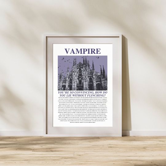 Discover Olivia Rodrigo - GUTS - Vampire Poster