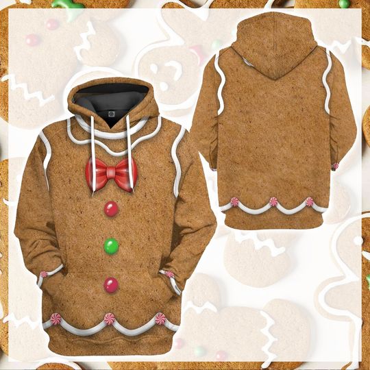 Discover Gingerbread Man Cosplay Custom 3D All-Over Printed 3D Hoodie