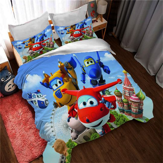 Discover Super Wings Covers Bedding Set