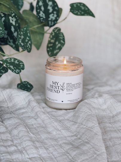 Discover Custom Friend Birthday Gift Candle