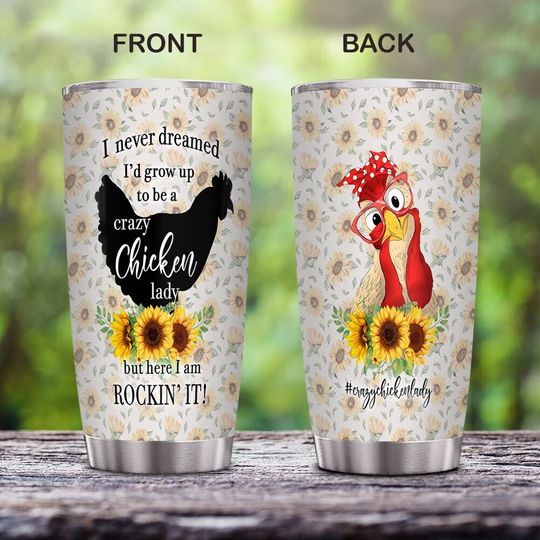 Discover Chicken Tumbler, Rooster Tumbler, Just A Girl Who Love Chicken Stainless Steel Tumbler Cup Travel Mug