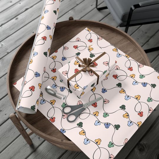 Discover Mouse Holiday Lights Wrapping Paper