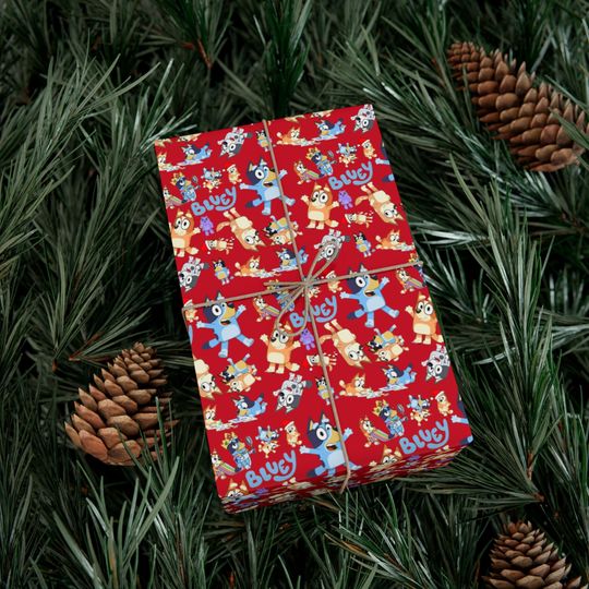 Discover BlueyDad Christmas Gift Wrap Paper