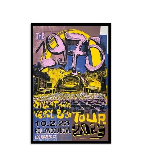 Discover The 1975 Tour Hollywood Bowl, Los Angeles, CA Oct 2 2023 Poster