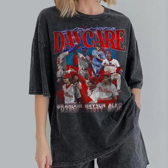 Discover Vintage Daycare Baseball Shirt, Bryson Stott Alec Bohm Brandon Marsh