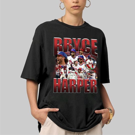Discover Vintage Bryce Harper Shirt, Bryce Harper T-Shirt, Vintage Shirt