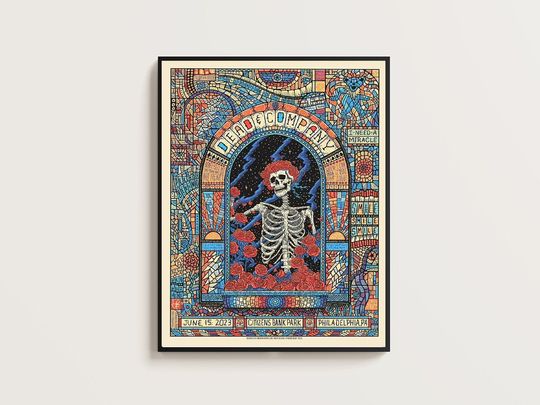 Discover June 15th, 2023 Dead and Company Citizens Bank Park Poster