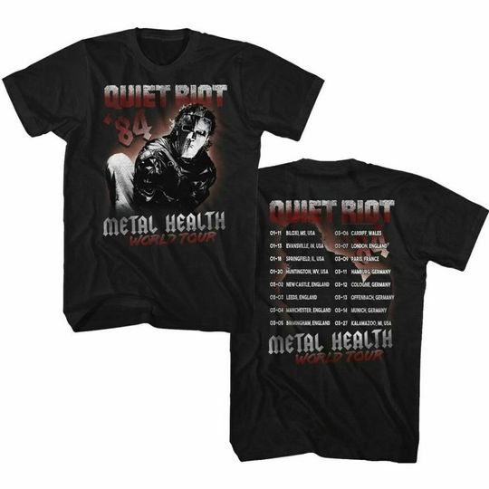 Discover Q Riot Vintage Concert T-shirt - Health World Tour '84 Shirt