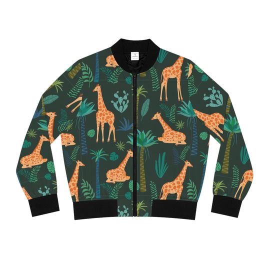 Discover Giraffe Women's Bomber Jacket