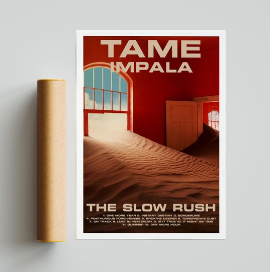 Discover Tame Impala Posters,The Slow Rush Poster,Album Cover Poster
