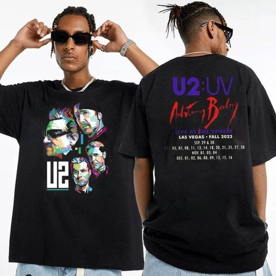 Discover Vintage U2 Band Live At Sphere 2023 Tour T-Shirt, U2 Achtung Baby