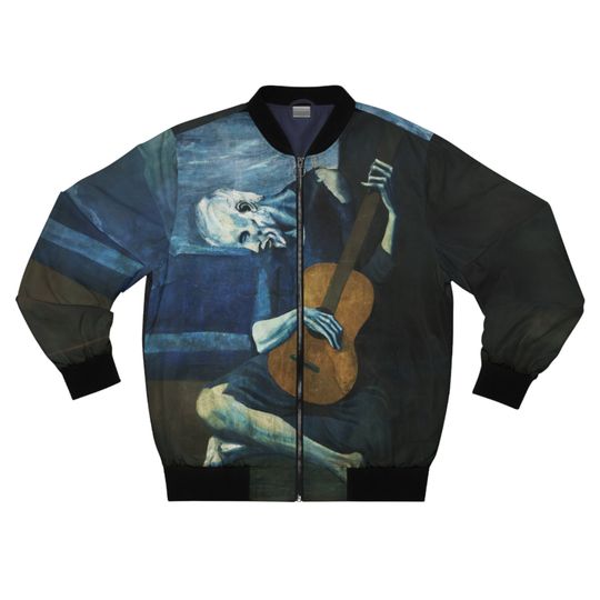 Discover The Old Guitarist Painting Van Gogh Men's Bomber Jacket