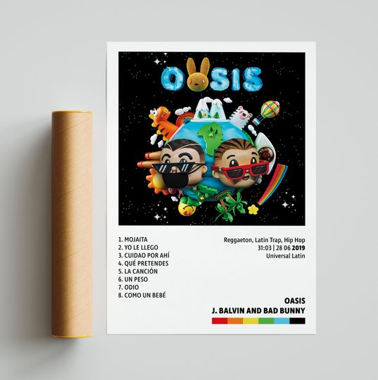 Discover J Balvin Posters, Bad Bunny Posters, Oasis Poster