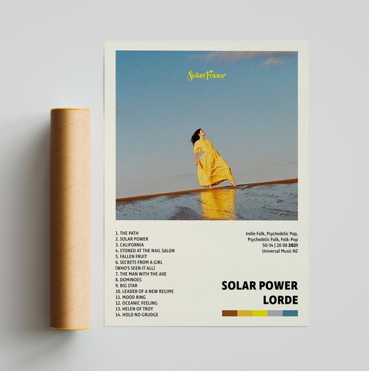 Discover Lorde Posters, Solar Power Poster,Album Cover Poster