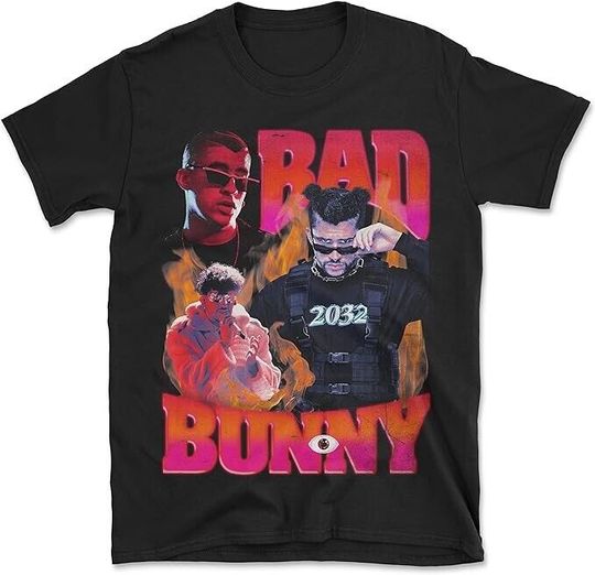 Discover Bad Bunny Conejo Malo Reggaeton Vintage Style T-Shirt