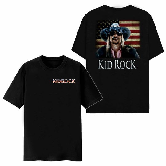 Discover Kid Rock Shirt, Vintage American Flag Kid Rock Legend Shirt