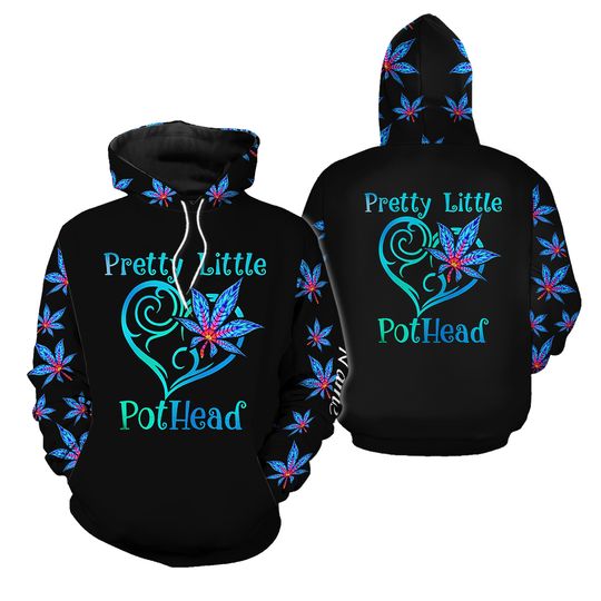 Discover 420 Day Gift For Hippie Pretty Little Pot Head Pot Leaf Personalized Unisex Hoodie