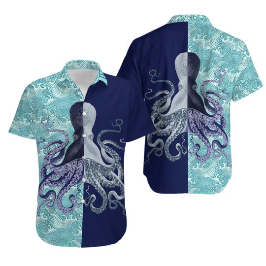 Discover Octopus Ocean Life Hawaiian Shirt