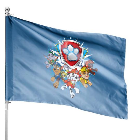 Discover Paw Patrol Team Nick 90s House Flags