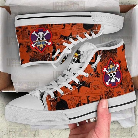 Discover Portgas D Ace One Piece High Top Sneakers