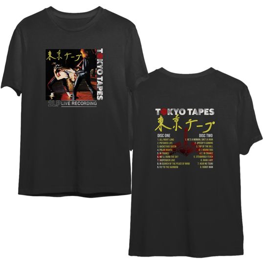 Discover Scorpions Tokyo Tapes Album Cover Rock and Roll Music Shirt