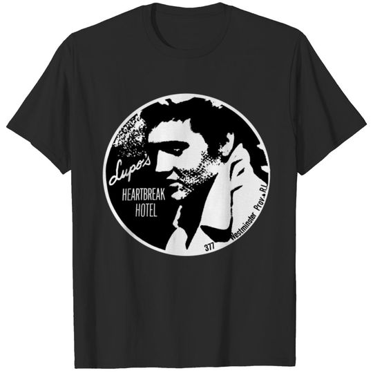 Discover Lupo's Heartbreak Hotel Elvis Presley Destressed T-Shirt
