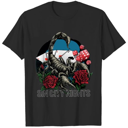 Discover Vintage Scorpions "Sin City Night" Shirt, Scorpions Rock Believer World Tour 2022