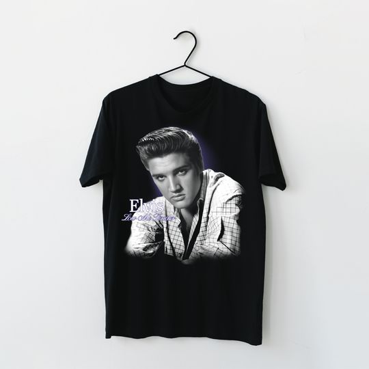 Discover Vintage Y2K 2000s Elvis Presley Love Me Tender Black Graphic