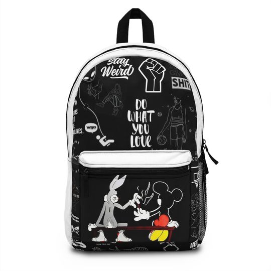Discover Micky Mouse and Bugs Bunny Cartoon Backpack