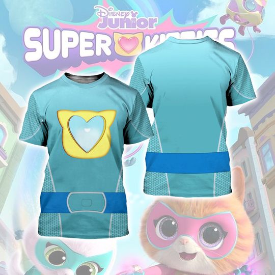 Discover Heart Face 3D Super Cat Suit, Halloween Costume For Family Group Shirt