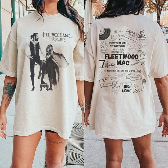 Discover Vintage 2 Sides Fleetwood Mac Shirt, Sisters Of The Moon Shirt