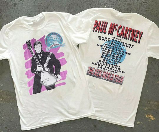 Discover P mccartney The New World Tour 1993 T-Shirt