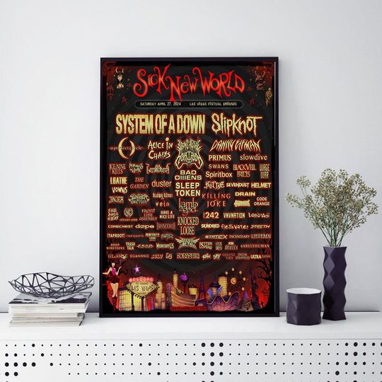 Discover Sick New World - Las Vegas Festival Grounds April 27 2024 Poster