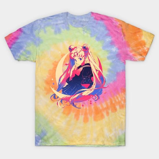 Discover Sailor Moon Amine Tie Dye T-Shirt