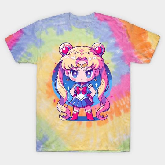 Discover Sailor Moon Amine Tie Dye T-Shirt