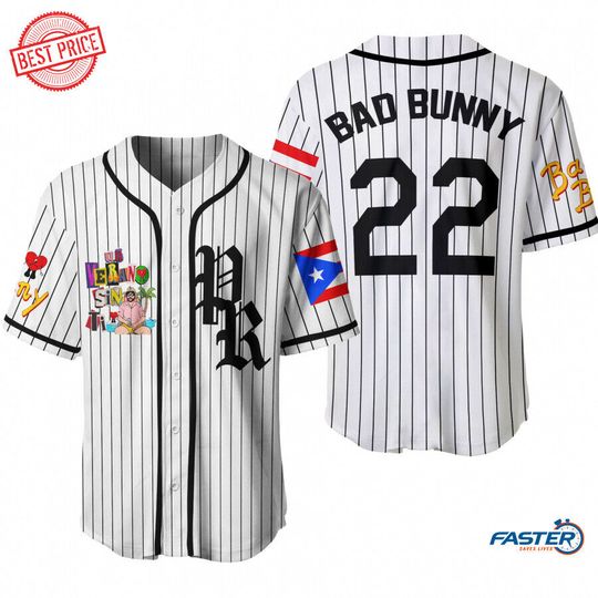 Discover Personalized Bad Bunny Baseball Jersey