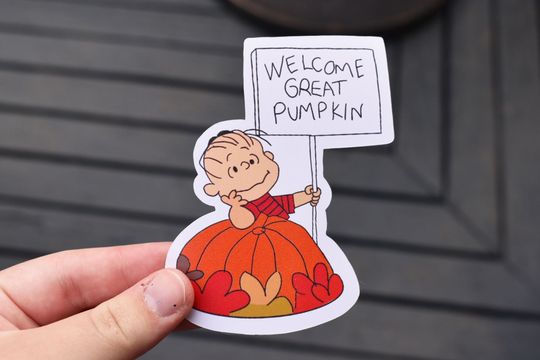 Discover Charlie Brown Great Pumpkin Sticker