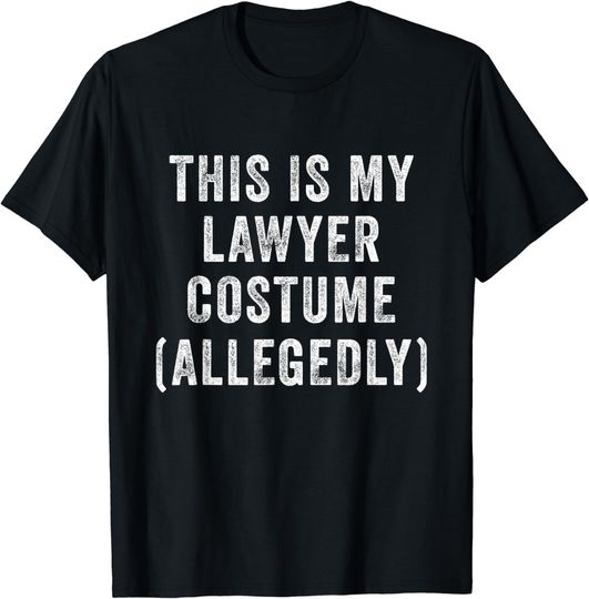 Discover Lawyer Costume Funny Last Minute Law Student Halloween T-Shirt