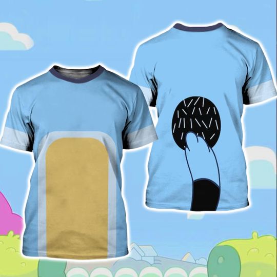 Discover Dad Blue Dog 3D Shirt, Family Custom Halloween Shirt,