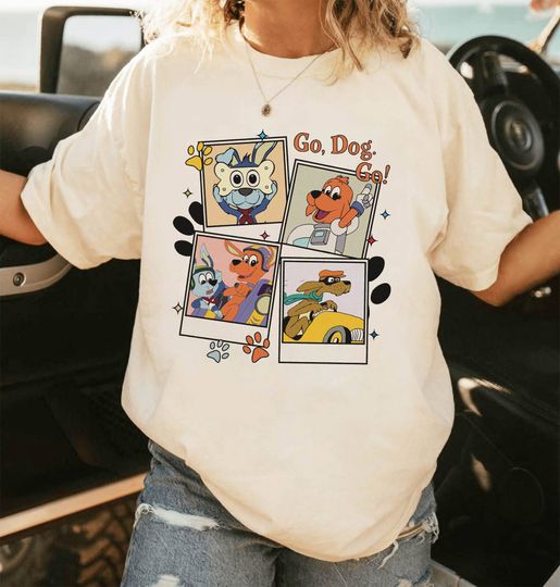 Discover Go Dog Go Vintage Polaroid Graphic Shirt