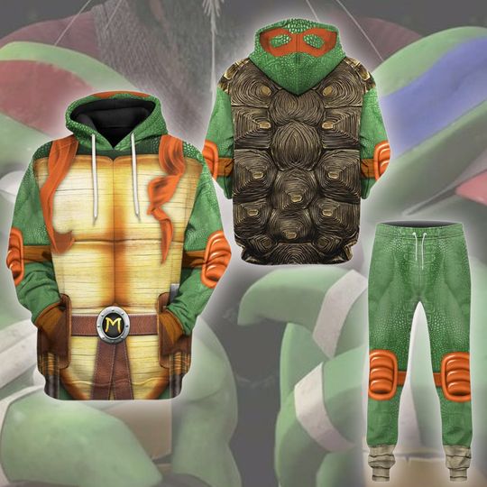 Discover Halloween Costume Ninja Turtle 3D Shirt, Leonardo Turtle 3D Hoodie
