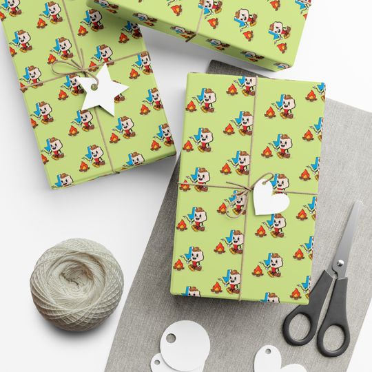 Discover Texas Cowboys and Cowgirls Western Wrapping Paper|Cowgirl Gift Wrap|Christmas Gift Wrap