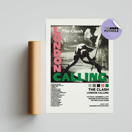 Discover London Calling Album Cover Poster by The Clash