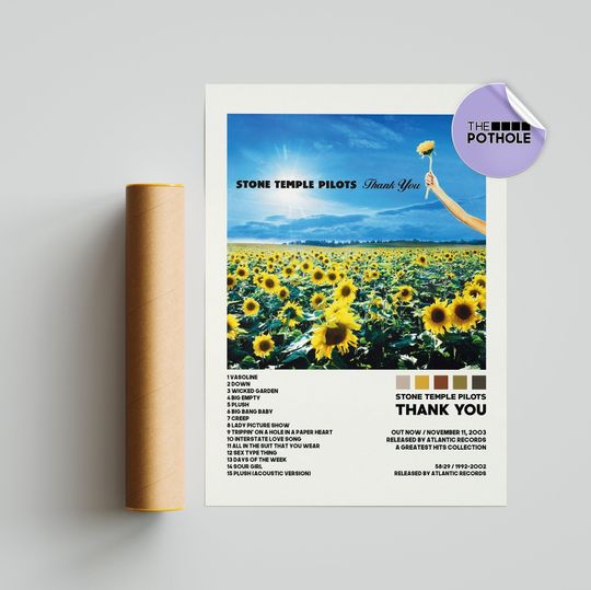Discover Stone Temple Pilots Posters, Thank you Poster, Stone Temple Pilots, Thank you, Album Cover Poster, Poster Print Wall Art, Custom Poster