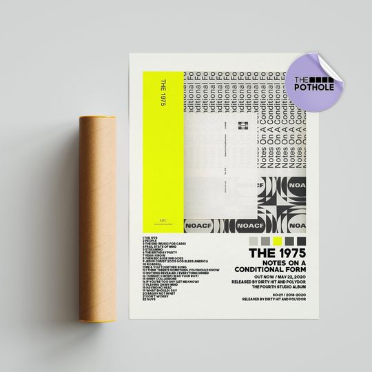 Discover The 1975 Posters / Notes on a Conditional Form Poster, Album Cover Poster, Poster Print Wall Art, The 1975, Notes on a Conditional Form