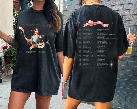 Discover Chappell Roan The Midwest Princess Tour Shirt, Chappell Roan Fan T-Shirt